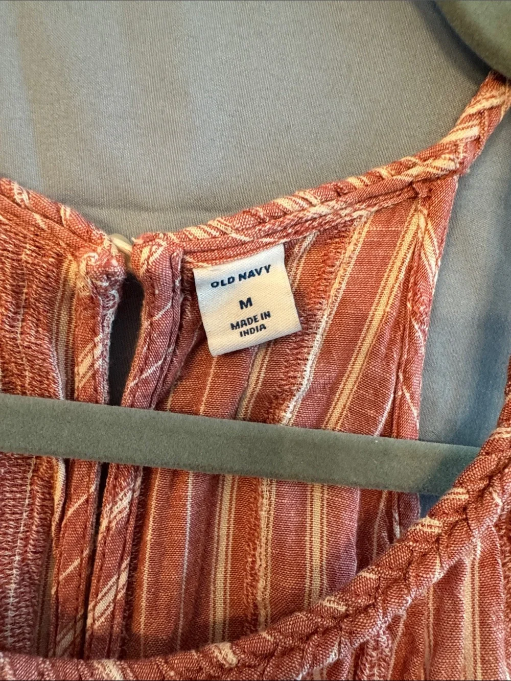 Striped Rust Maxi Dress - Picture 2 of 2